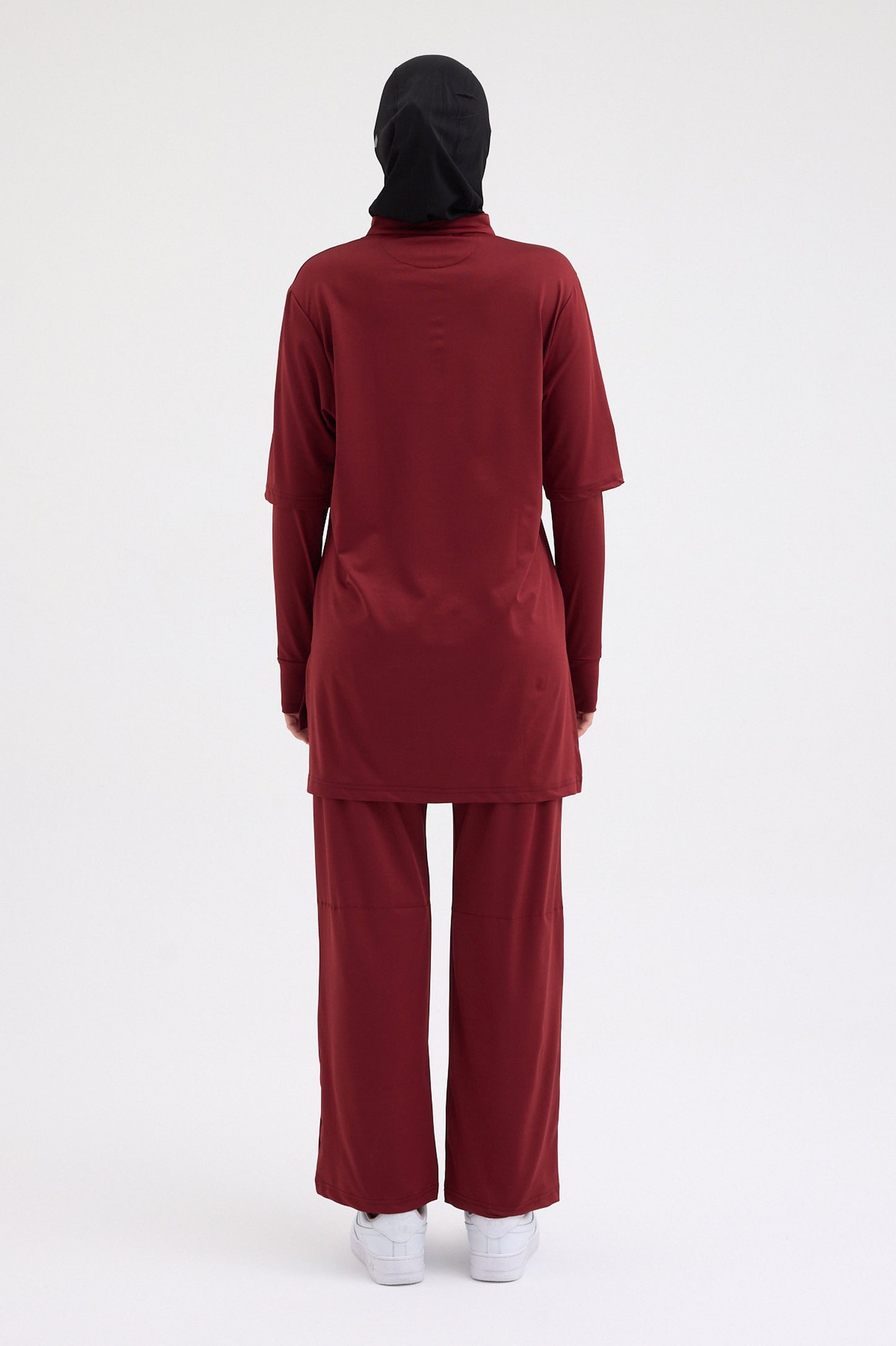 Kol Detaylı Tunik Bordo