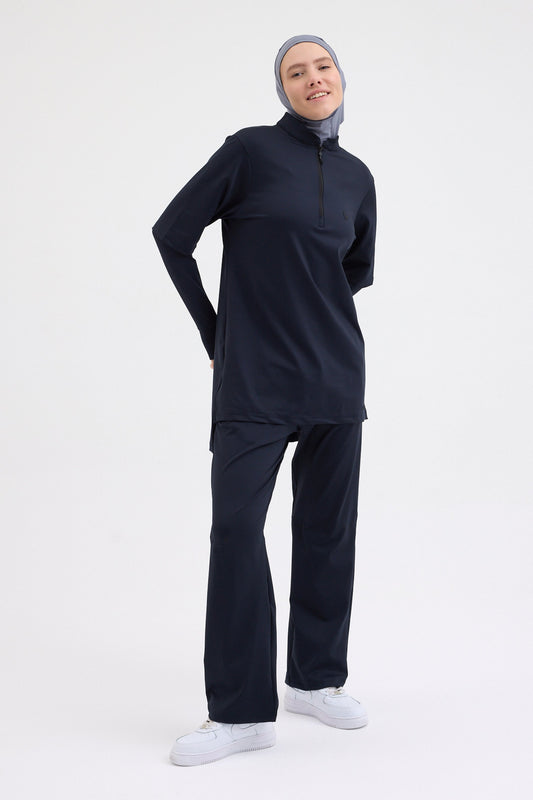 Tayt Eklentili Takım Lacivert