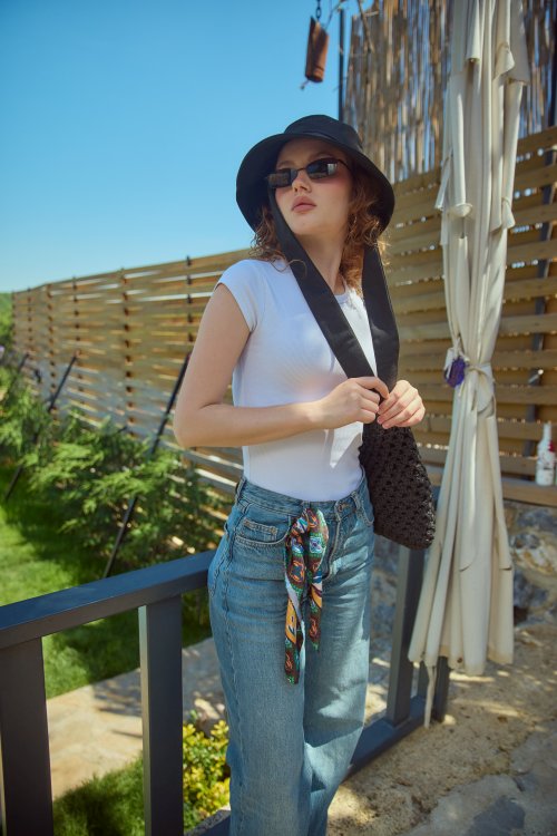 Bağlamalı Bucket Şapka