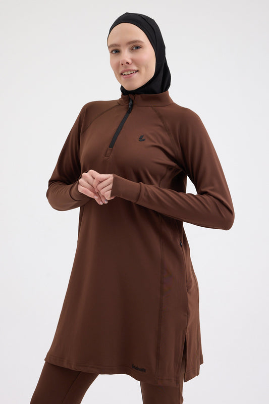 Garnili Tunik Kahve