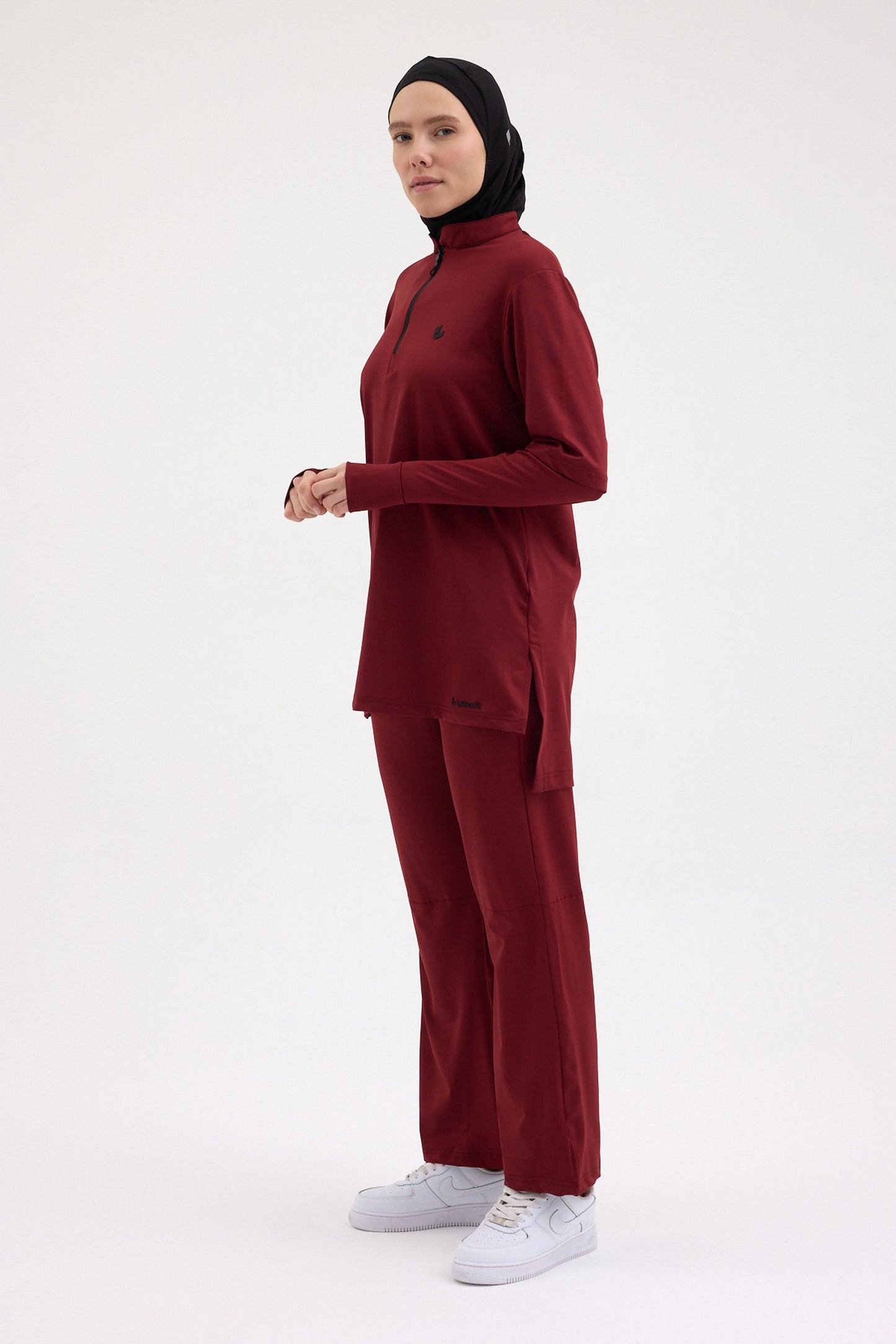 Kol Detaylı Tunik Bordo