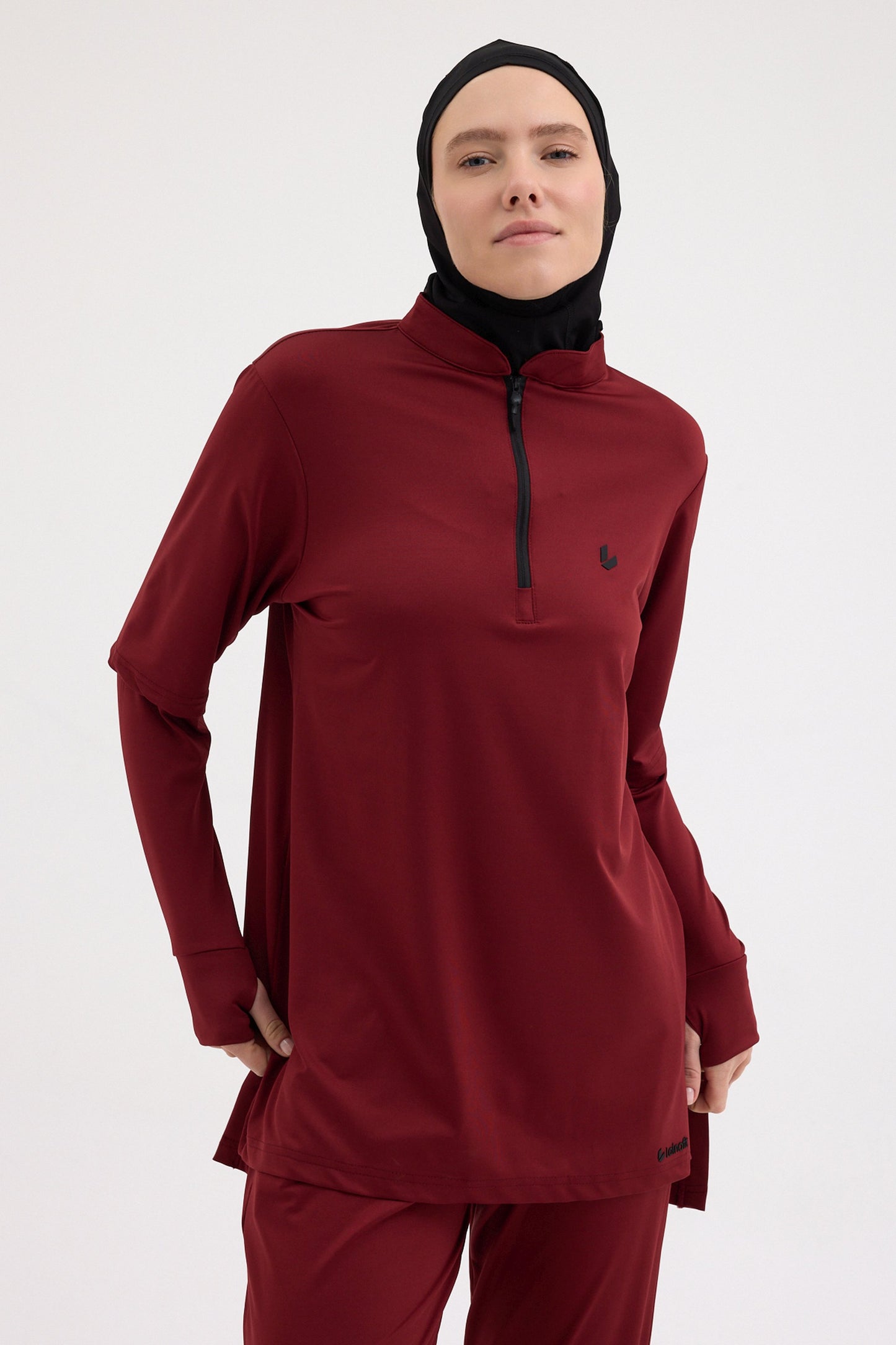 Kol Detaylı Tunik Bordo