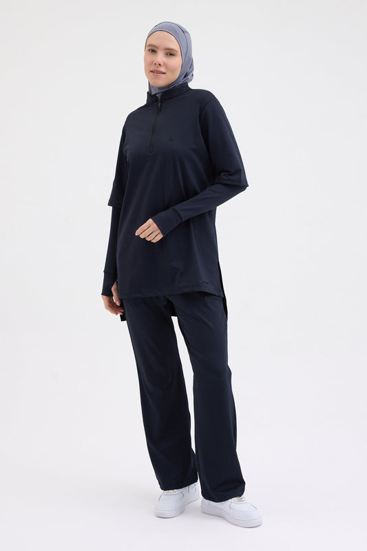 Tayt Eklentili Takım Lacivert