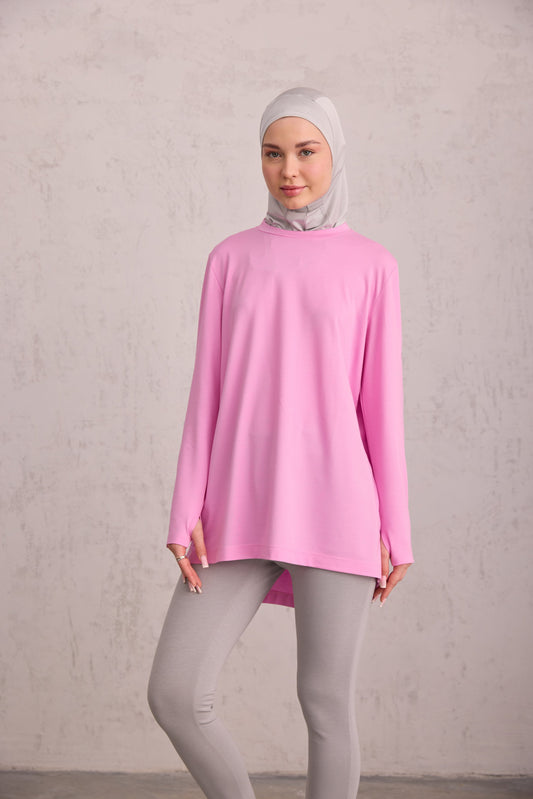 Parmak Detaylı Tunik Leylak