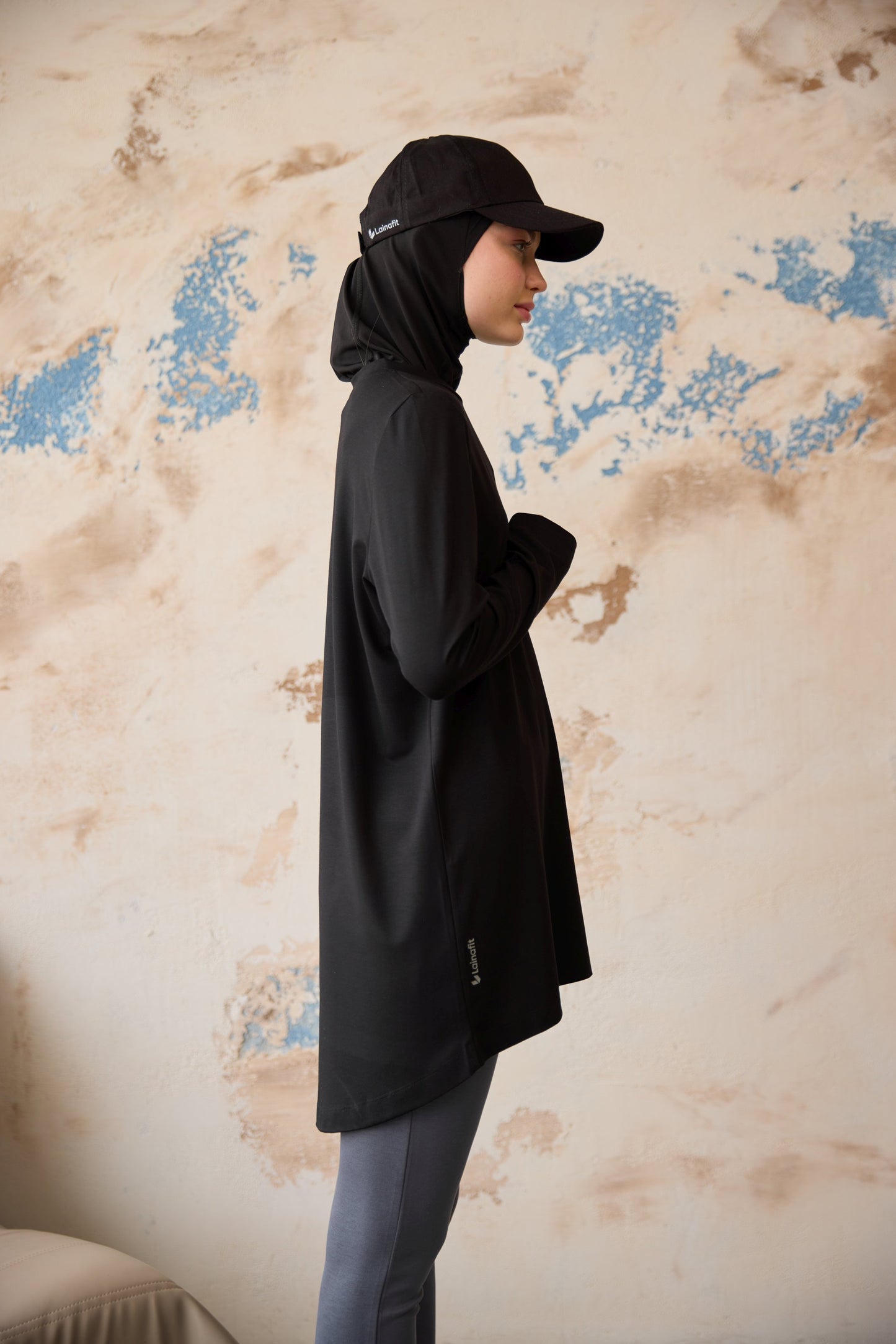Parmak Detaylı Tunik Siyah