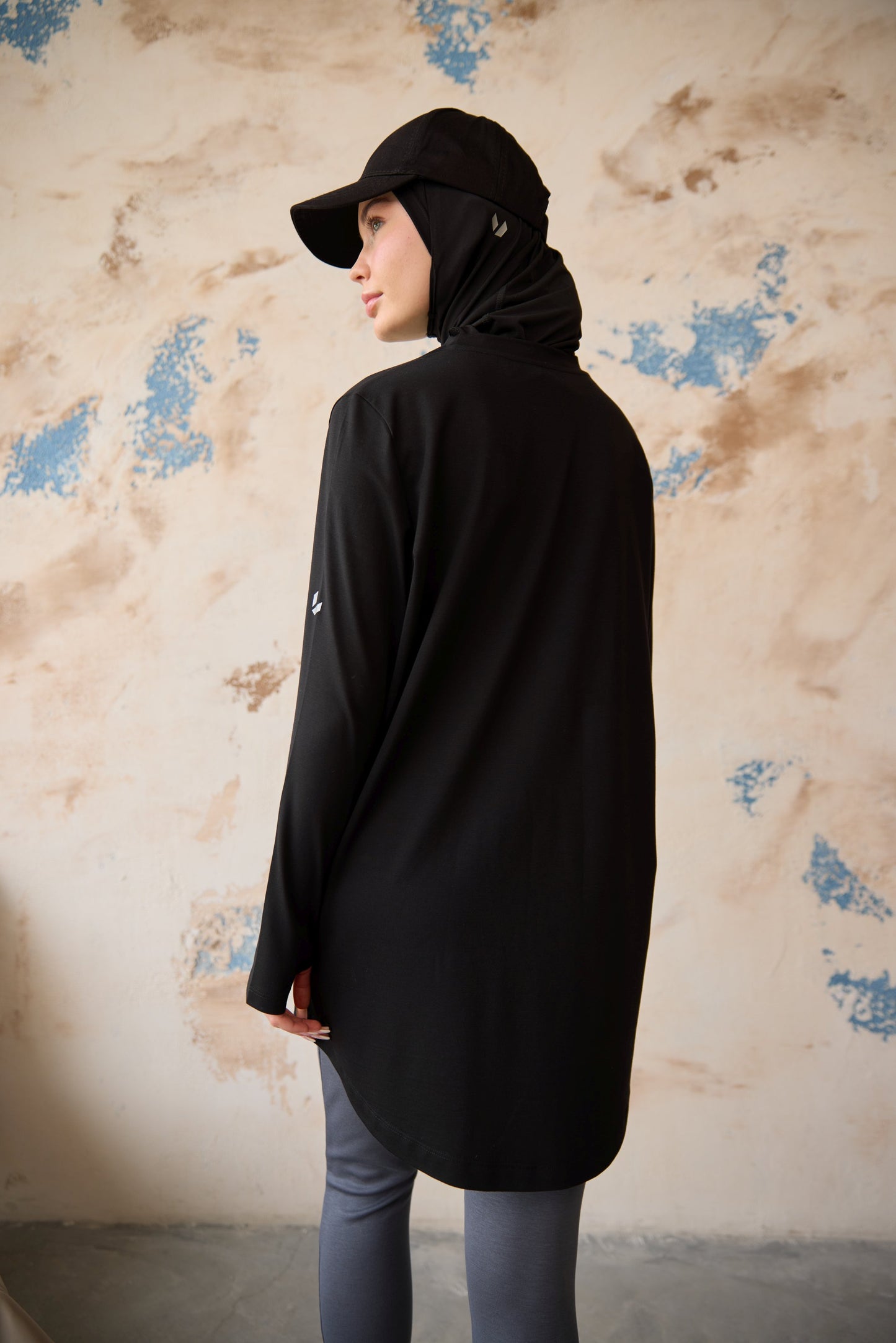 Parmak Detaylı Tunik Siyah
