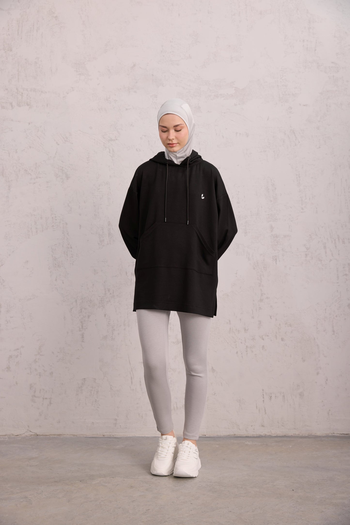 Kapüşonlu Sweat Siyah