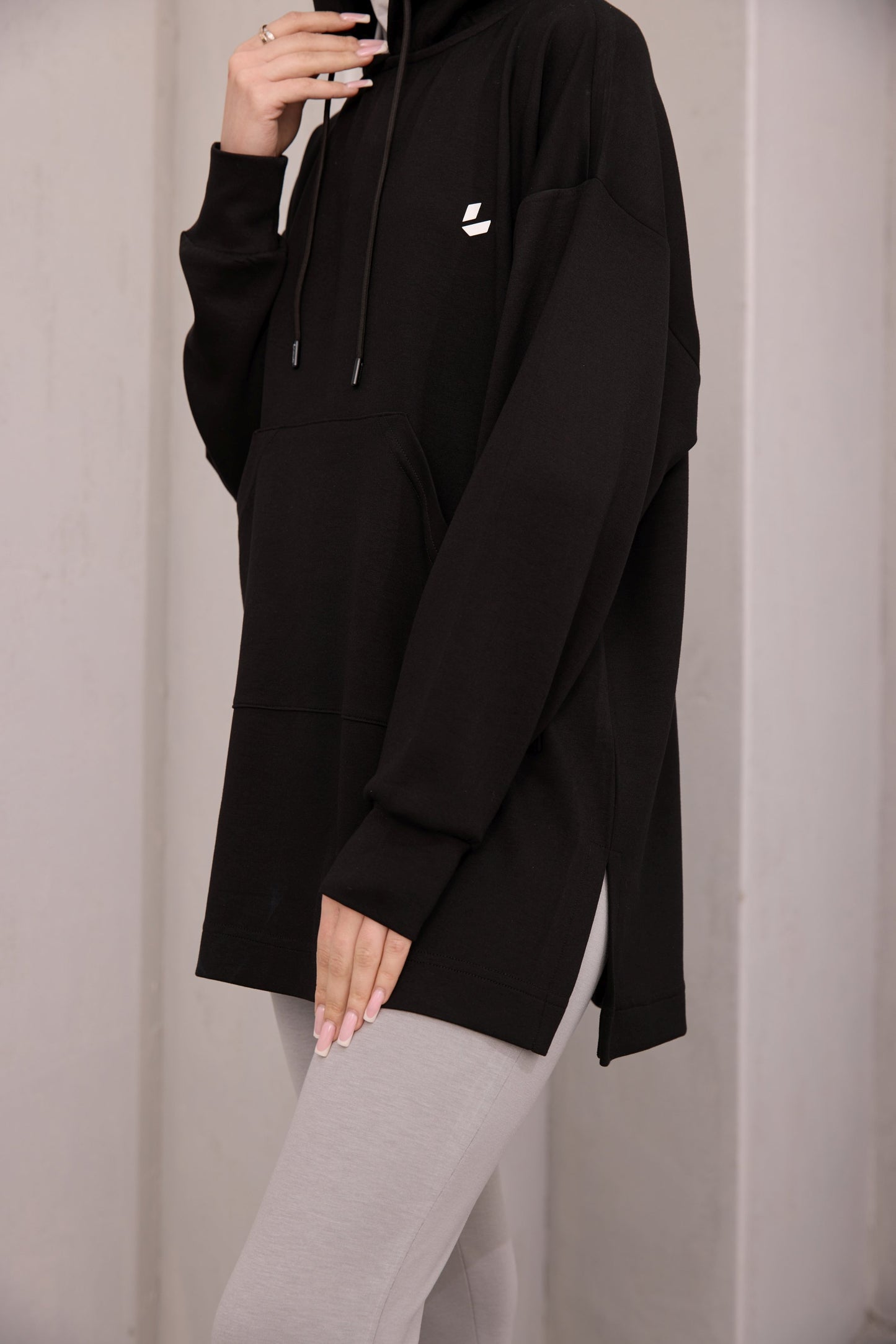 Kapüşonlu Sweat Siyah