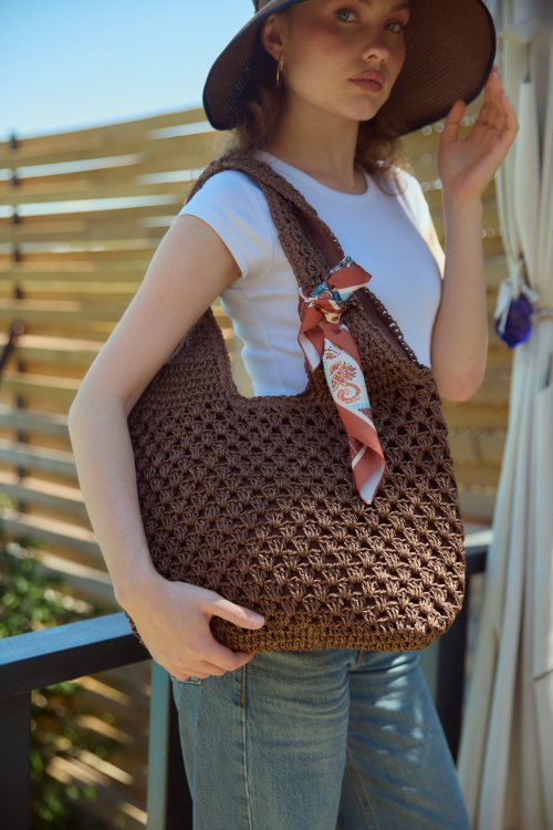 Hasır Çanta Kahve