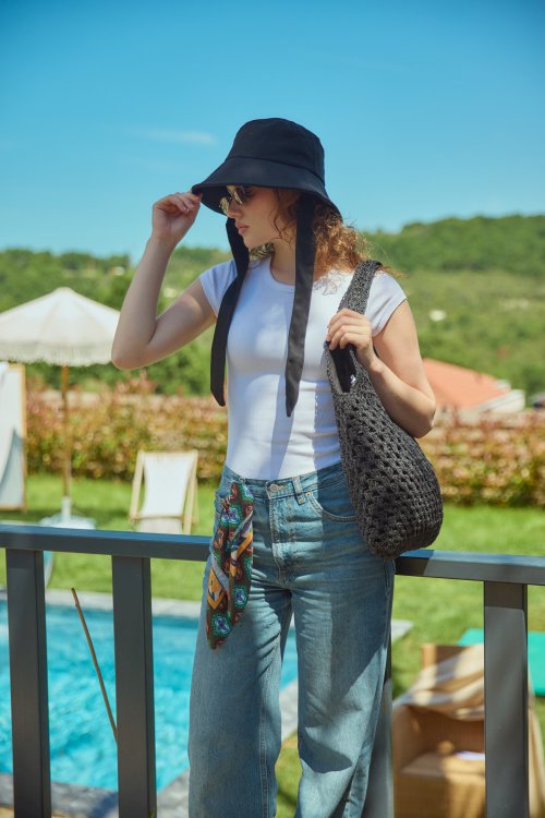 Bağlamalı Bucket Şapka
