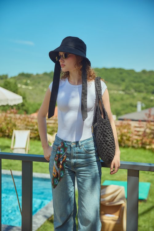 Bağlamalı Bucket Şapka