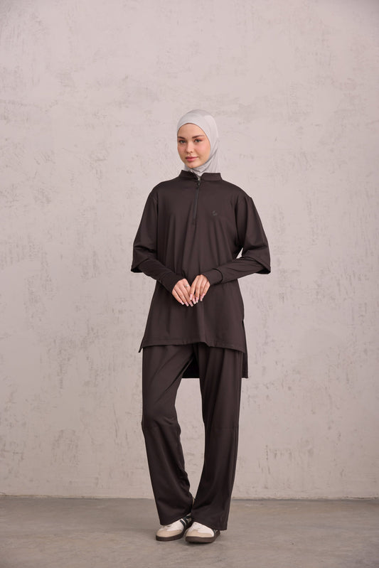 Tayt Eklentili Takım Siyah